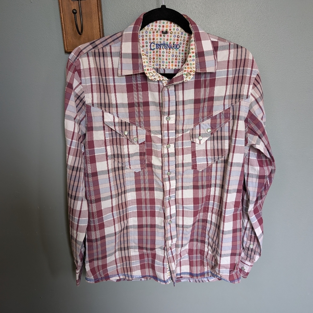 Centenario Western Shirt Men's Plaid Shirt